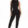 Fashion Nova Hayleigh Double Lined Jumpsuit - Black