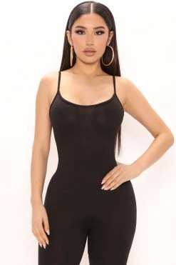 Fashion Nova Nova Season Biker Short Romper - Black Rompers