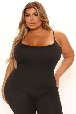 Fashion Nova Nova Season Biker Short Romper - Black Rompers