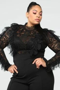 Fashion Nova Jumpsuits In My Shadow Jumpsuit - Black