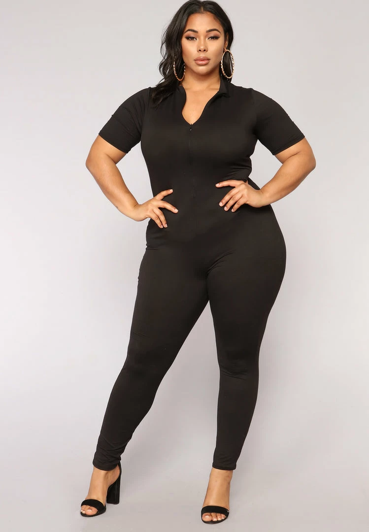 Fashion Nova Jumpsuits Queen Of Hearts Jumpsuit - Black