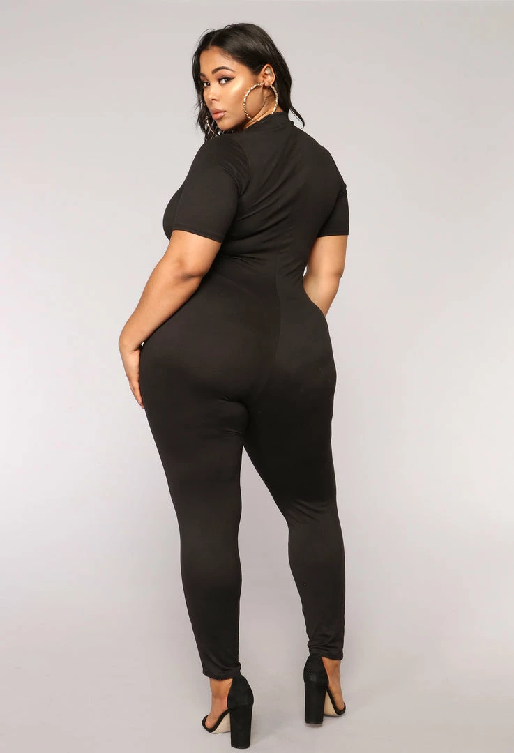 Fashion Nova Jumpsuits Queen Of Hearts Jumpsuit - Black
