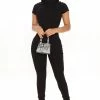 Fashion Nova Jodie Sculpted Jumpsuit - Black Jumpsuits