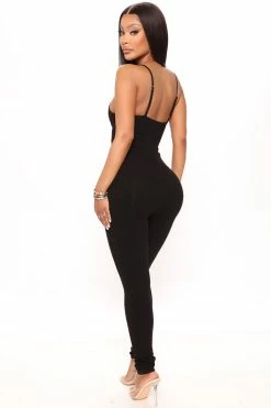 Fashion Nova Stevie Snatched Jumpsuit - Black Jumpsuits