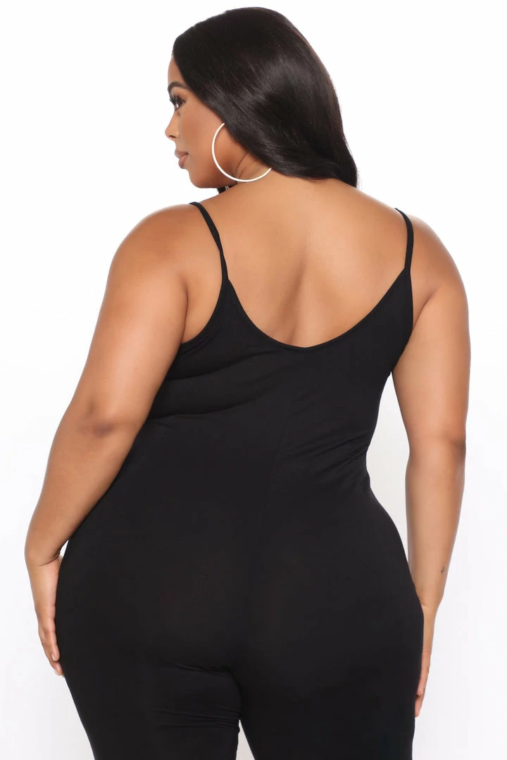 Fashion Nova Jumpsuits Nova Season Flare Leg Jumpsuit - Black