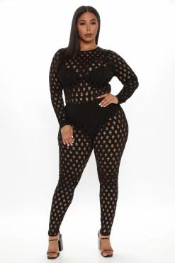 Fashion Nova Enough Play Jumpsuit - Black