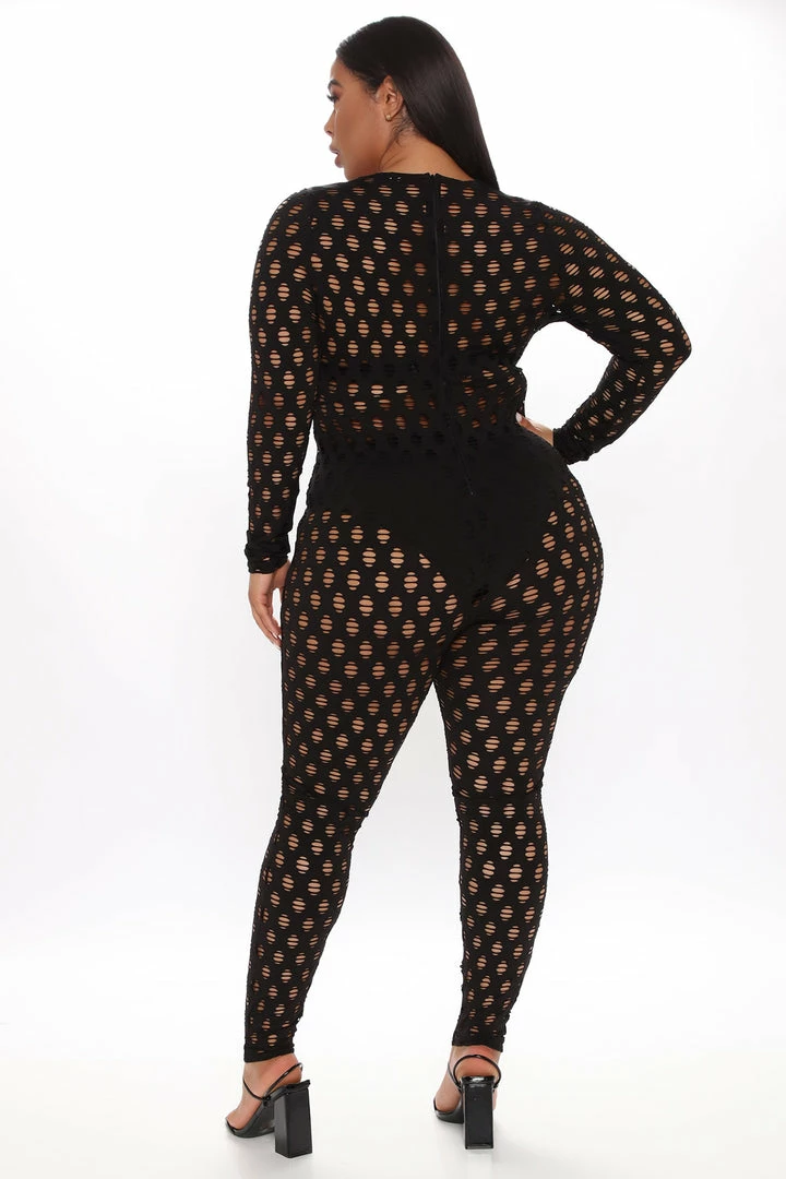 Fashion Nova Enough Play Jumpsuit - Black