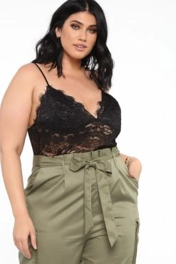 Fashion Nova Can't Forget It Cargo Jumpsuit - Black/Olive Jumpsuits