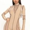 Fashion Nova Rompers End Game Romper - Taupe/combo