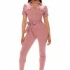 Fashion Nova Recognize Me Jumpsuit - Mauve Jumpsuits