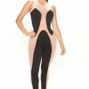 Fashion Nova True Attraction Mesh Jumpsuit - Black