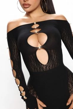 Fashion Nova Jumpsuits Sierra Seamless Jumpsuit - Black