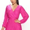 Fashion Nova Rompers Stay Sweet Satin Romper - Magenta