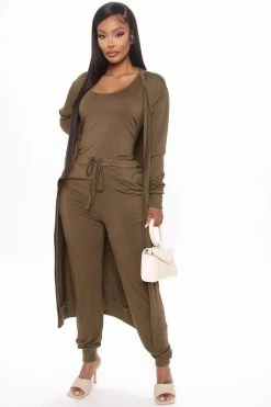 Fashion Nova Journey Together 2 Pc Jumpsuit - Olive Jumpsuits