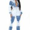 Fashion Nova Jumpsuits Taylor Denim Jumpsuit - Blue Wash