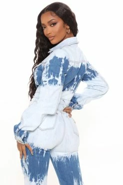 Fashion Nova Jumpsuits Taylor Denim Jumpsuit - Blue Wash