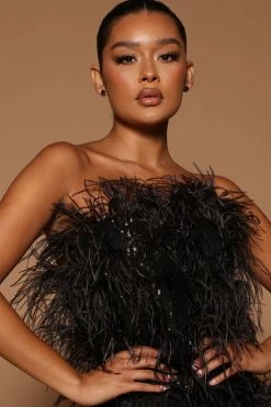 Fashion Nova Clarina Sequin Jumpsuit - Black