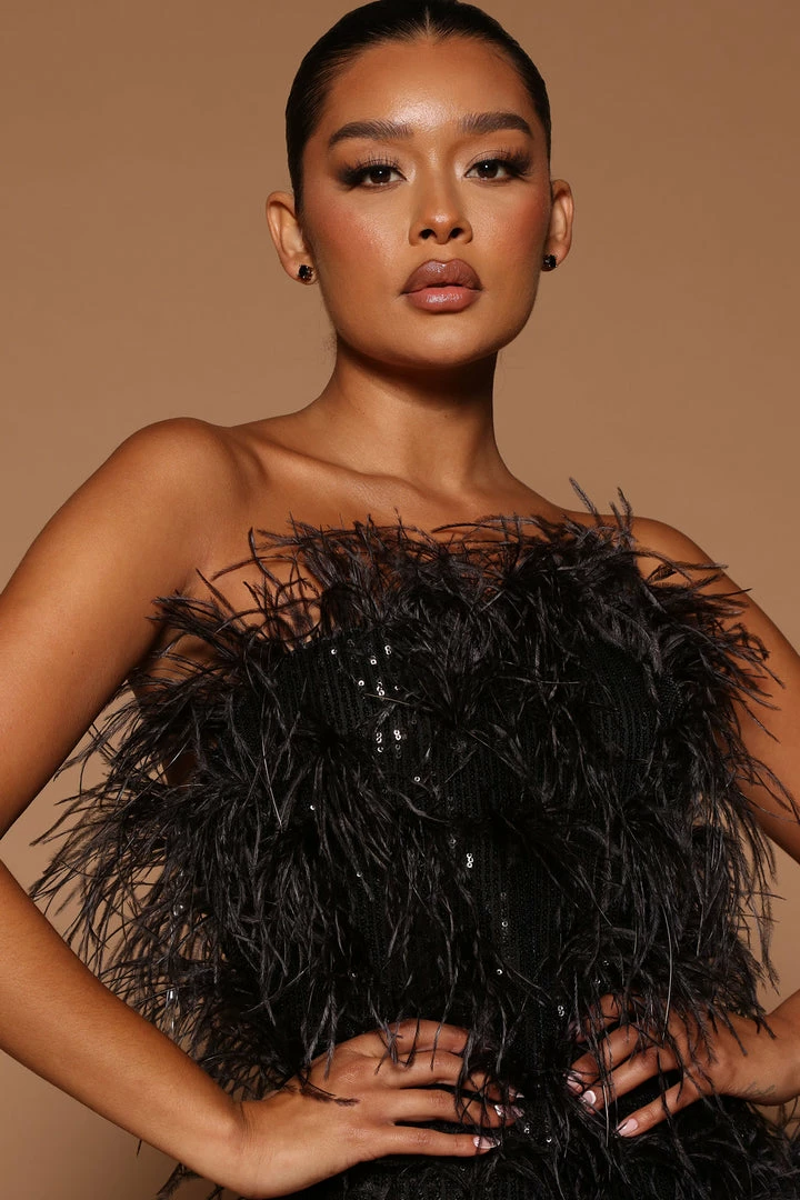 Fashion Nova Clarina Sequin Jumpsuit - Black