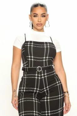 Fashion Nova Best In Class Jumpsuit Set - Black Wide Leg Jumpsuits