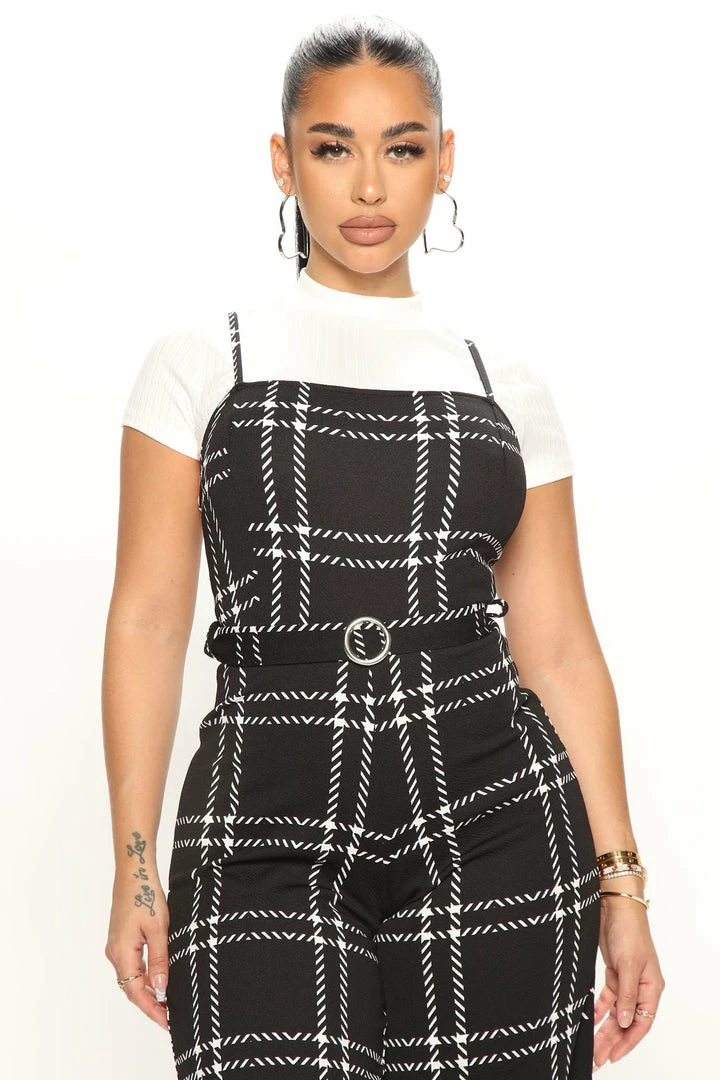 Fashion Nova Best In Class Jumpsuit Set - Black Wide Leg Jumpsuits