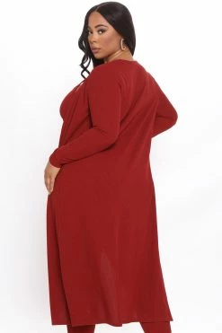 Fashion Nova Happy Horizon Jumpsuit Set - Rust