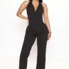 Fashion Nova Jumpsuits Get To Work Jumpsuit - Black
