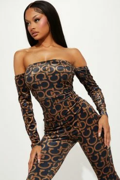 Fashion Nova Danika Velvet Jumpsuit - Black/combo Jumpsuits