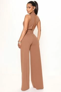 Fashion Nova Workaholic Jumpsuit - Mocha Jumpsuits