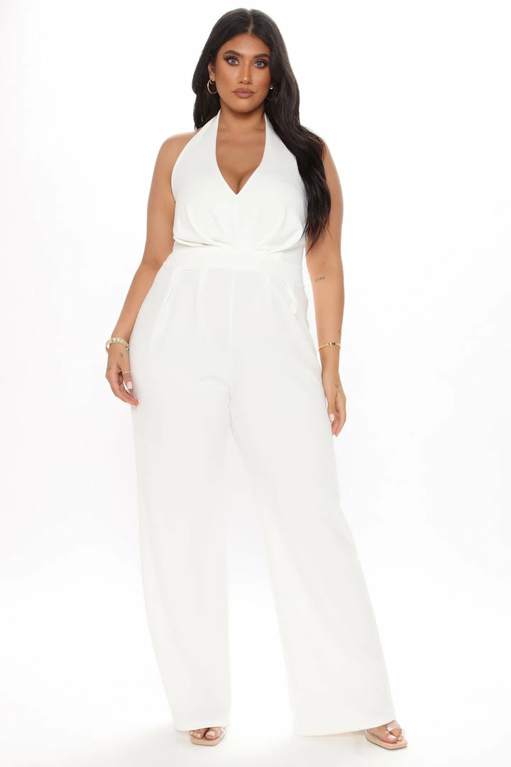 Fashion Nova Classic Ending Jumpsuit - White