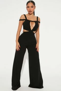 Fashion Nova Not Another Ex Jumpsuit - Black