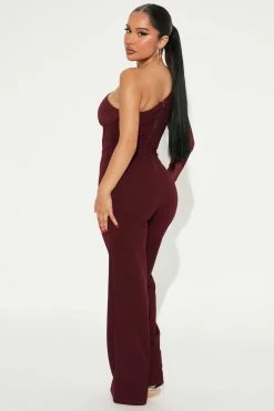 Fashion Nova Jumpsuits One Love Jumpsuit - Plum