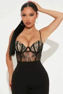 Fashion Nova Classic Lover Jumpsuit - Black