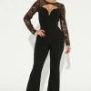Fashion Nova Loving You Jumpsuit - Black Jumpsuits