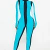 Fashion Nova Jumpsuits To The Finish Line Jumpsuit - Turquoise