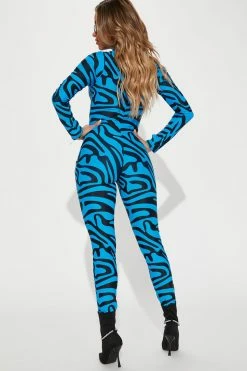 Fashion Nova Jumpsuits You Make It Better Jumpsuit - Royal/combo