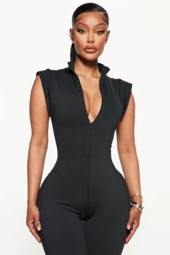 Fashion Nova Casual Day Jumpsuit - Black Jumpsuits