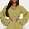 Fashion Nova Vacay Days Romper - Chartreuse Rompers
