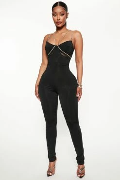 Fashion Nova Lilian Jumpsuit - Black