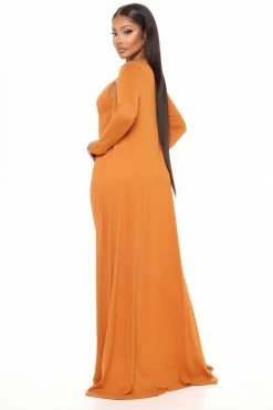 Fashion Nova Nova Charmer Jumpsuit Set - Camel
