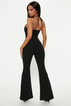 Fashion Nova Tara Tuxedo Jumpsuit - Black/White