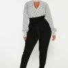 Fashion Nova In A Meeting Jumpsuit - Black/combo Jumpsuits