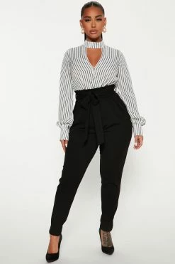 Fashion Nova In A Meeting Jumpsuit - Black/combo Jumpsuits