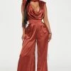 Fashion Nova Leann Satin Jumpsuit - Coco Jumpsuits
