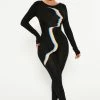 Fashion Nova I See You Stretch Jumpsuit - Black