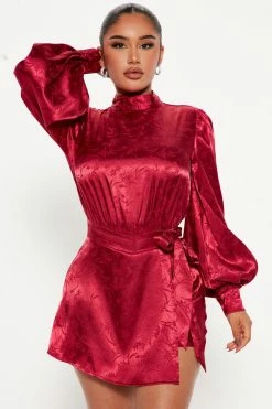 Fashion Nova Rompers Always Sweet Romper - Red