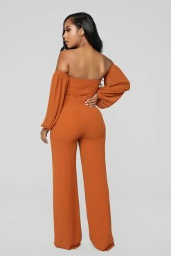 Fashion Nova Jumpsuits Spice It Up Jumpsuit - Brown