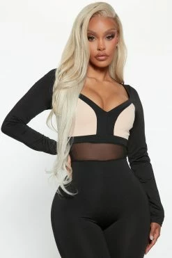 Fashion Nova Jumpsuits The Center Of Attention Jumpsuit - Black