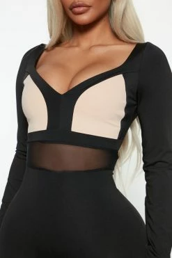 Fashion Nova Jumpsuits The Center Of Attention Jumpsuit - Black