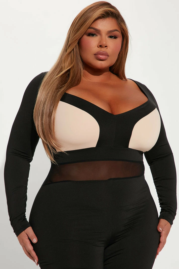 Fashion Nova Jumpsuits The Center Of Attention Jumpsuit - Black