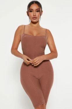 Fashion Nova My Everyday Romper - Brown